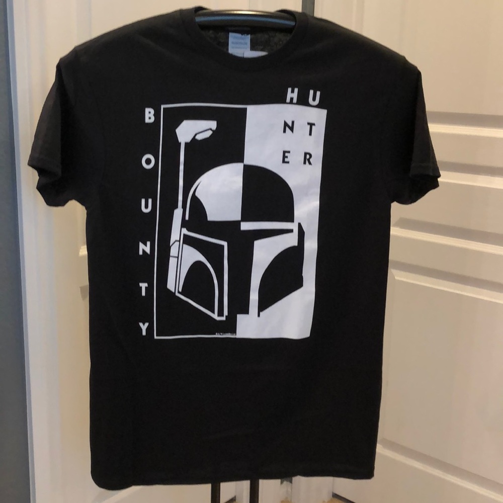 Boba Fett Star Wars Black & White Tee/New